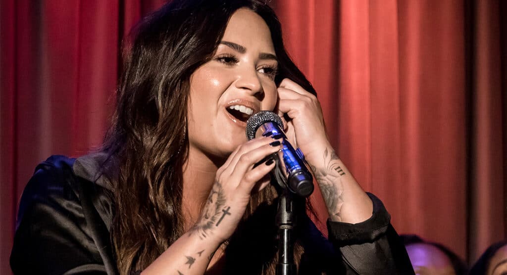 Demi Lovato performing live